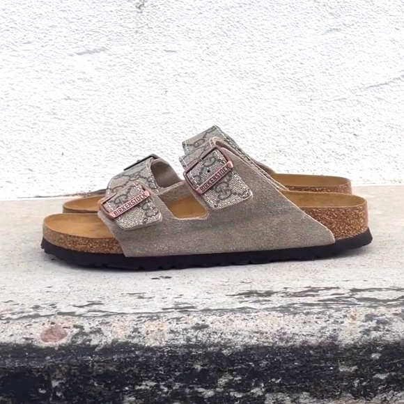 EUC Gucci custom Birkenstock Arizona Sandals Size 40 Narrow - Picture 2 of 11